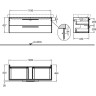 Тумба под раковину GEBERIT IT! 819130000 120 см